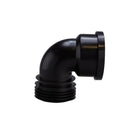 McAlpine 90 Degree Drain Connector Black 110mm DC90-BL