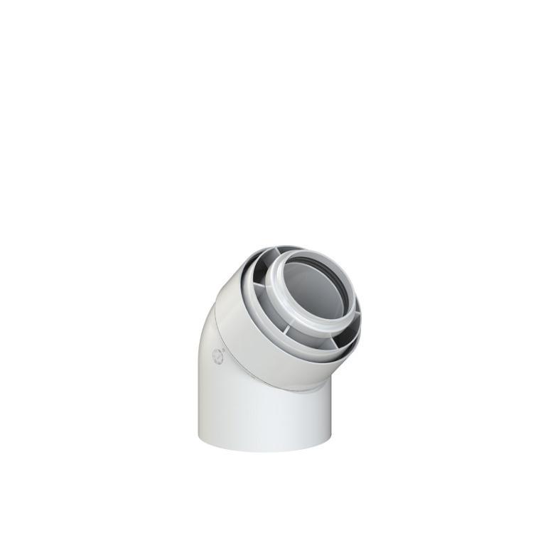 Viessmann SC 45 Degree Boiler Flue Elbow 60/100 mm - 2 Pack