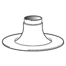 Ideal Flat Weather Collar 80/125mm