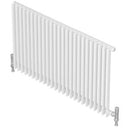 Purmo Adagio S35 Vertical Single Designer Radiator White 600x840mm