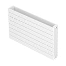 Purmo Slieve Horizontal Double Panel Designer Radiator Double Convector White 433x1800mm