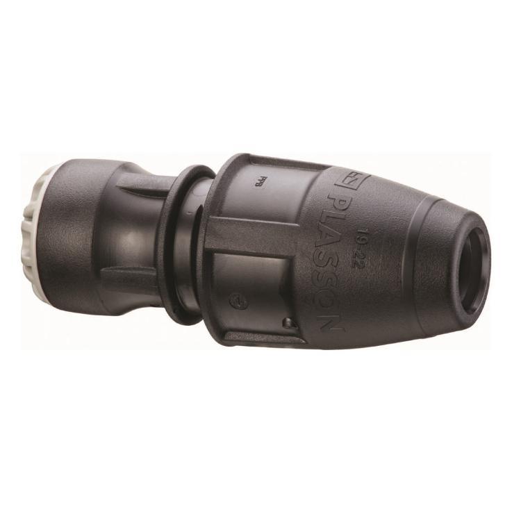 Plasson Push-Fit Universal Pipe Coupling 25mm x 19-22mm - 100170025022
