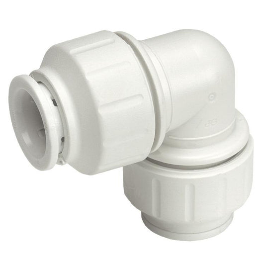 JG Speedfit Reducing Elbow White 15mm x 10mm - PEM211510W