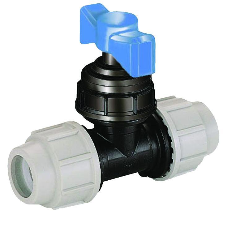 Plasson Compression In line Stop Tap 32mm - 3407EE0