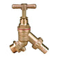 Plasson Outside Threaded Bib Tap Hose Union with Check Valve 1/2" - 9056C00