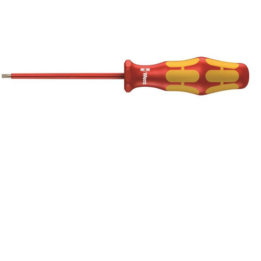 Wera Ergonomic Insulated VDE Slotted Screwdriver 2.5mm 160i KRAFTFORM Plus