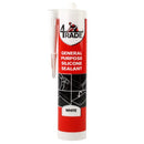 4TRADE General Purpose White Silicone Sealant 310ml