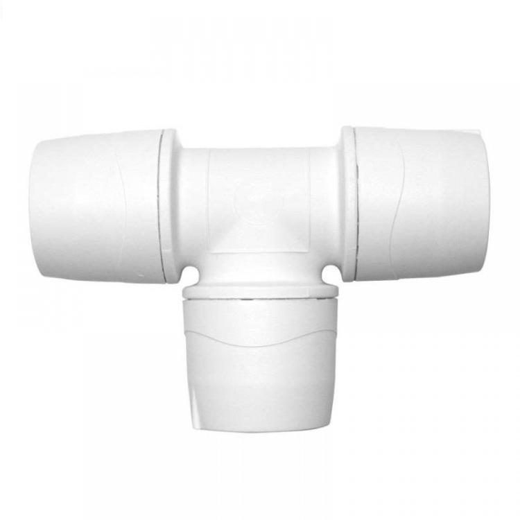 Polypipe PolyMax Equal Tee White 28mm - MAX228