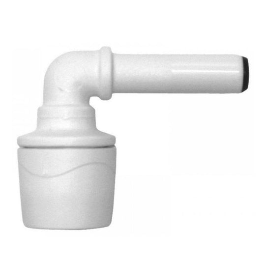 Polypipe PolyMax Spigot Elbow White 15mm - MAX1015