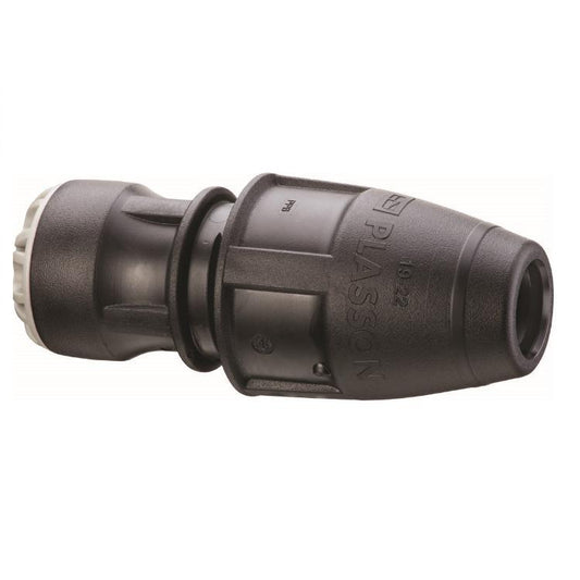 Plasson Push-Fit Universal Copper Pipe Coupling 22mm x 14-18mm - 10017C022018