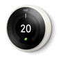 Google Nest Smart Thermostat - White - 3rd Generation - (without Adapter + USB)