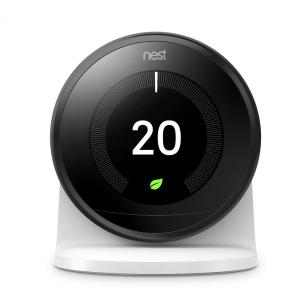 Google Nest Smart Thermostat & stand - Black - 3rd Generation
