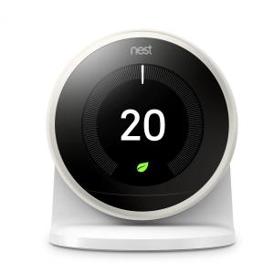 Google Nest Smart Thermostat & stand - White - 3rd Generation