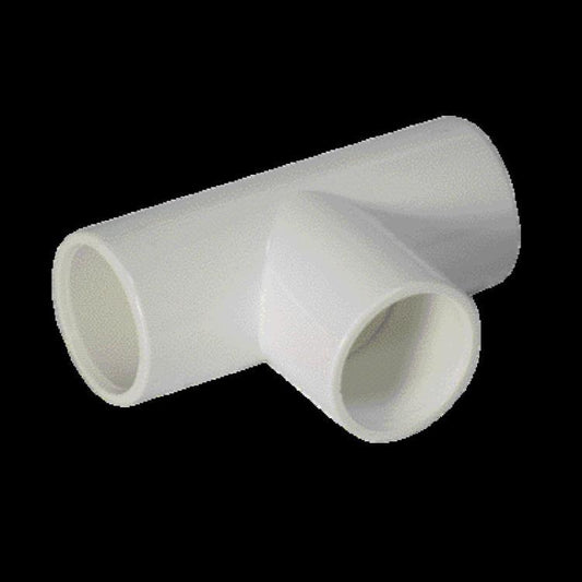 Floplast 21.5mm Overflow System Equal Tee White Pack of 5 OS13W
