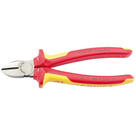 Draper 32021 VDE Fully Insulated Diagonal Side Cutters (180mm)