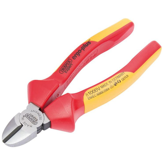 Draper 50249 Expert 160mm Ergo Plus Fully Insulated VDE Diagonal Side Cutters