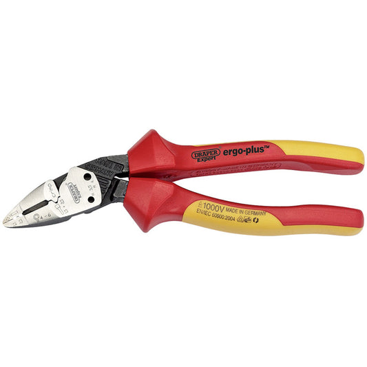 Draper 26482 Expert 185mm Ergo Plus Fully Insulated VDE Pliers