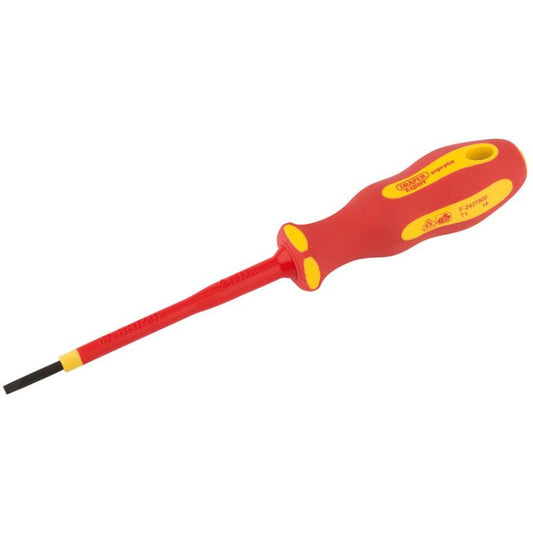 Draper 64367 Ergo Plus VDE Plain Slot Screwdriver 2.5 mm x 75 mm