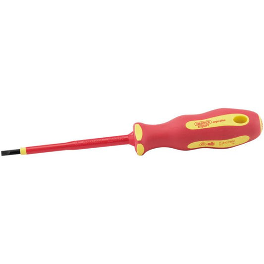 Draper 64414 Ergo Plus VDE Plain Slot Screwdriver 4.0 mm x 100 mm