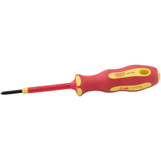 Draper 64476 Ergo Plus VDE Pz Slot Screwdriver PZ0 x 60 mm