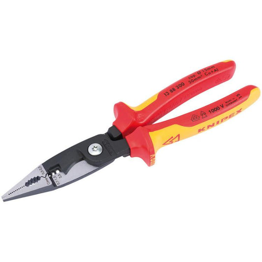 Draper 80803 Knipex Fully Insulated 200mm Electricians Universal Installation Pliers