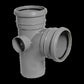 Floplast 110mm Grey Soil Pipe 92.5 Branch Double Socket/Spigot SP190g