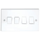 Deta Vimark 10A 4 Gang 2 Way Light Switch - V1244