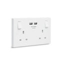 BG 13A Double Socket With 2 X USB 3.1A - 922U3