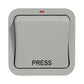 BG 1 Gang 2 Way Retractive Switch Labelled 'PRESS' - WP14