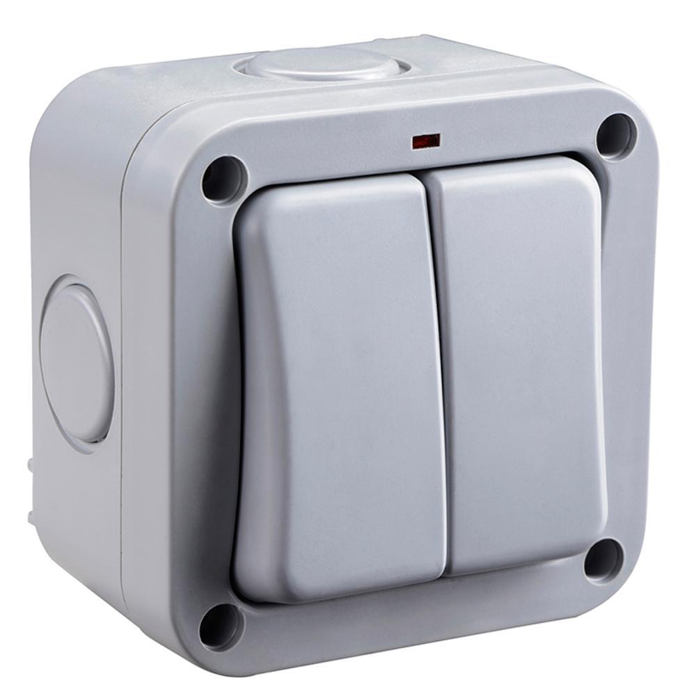 BG 2 Gang IP66 Outdoor Switch - WP42
