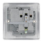 Ideal Boilers BG Brushed Steel 13A Single Socket - NBS21G