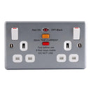 Metal Clad 13A Double Socket With RCD - MC522RCD