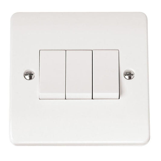 Click Mode 10AX 3 Gang 2 Way Light Switch - CMA013