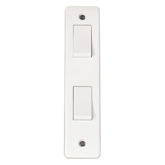 Click Mode 10AX 2 Gang 2 Way Architrave Switch - CMA172