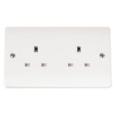 Click Mode 13A 2 Gang Unswitched Socket - CMA032