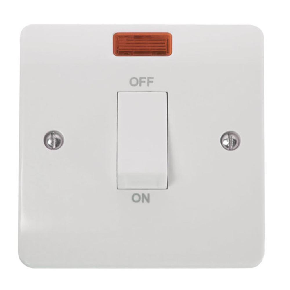 Click Mode 45A 1 Gang DP Switch With Neon - CMA501