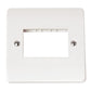 Click Mode CMA403 1 Gang Minigrid Unfurnished Plate - 3 Apertures - Mode