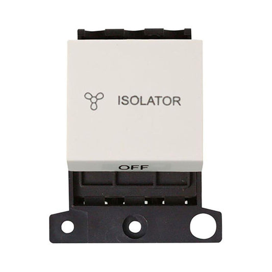 Click Minigrid MD020PW 10A 3 Pole Fan Isolation Switch Module - Polar White
