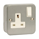 Click Metal Clad 13A Single Socket - CL035