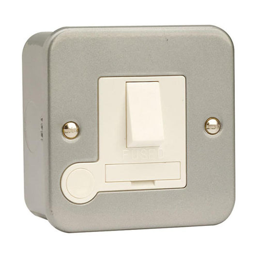 Click Metal Clad 13A Fused Spur With Optional Flex Outlet - CL051