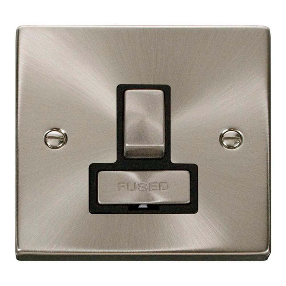 Click Satin Chrome 13A Switched Fused Spur - VPSC751BK
