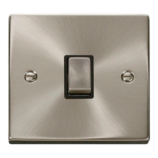 Click Satin Chrome 20A Double Pole Socket - VPSC722BK