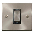 Click Satin Chrome 1 Gang 45A Double Pole Switch - VPSC500BK