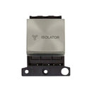 Click Minigrid MD020SC 10A Ingot 3 Pole Fan Isolation Switch Module - Satin Chrome