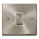 Click Satin Chrome 1 Gang 2 Way Light Switch - VPSC411WH
