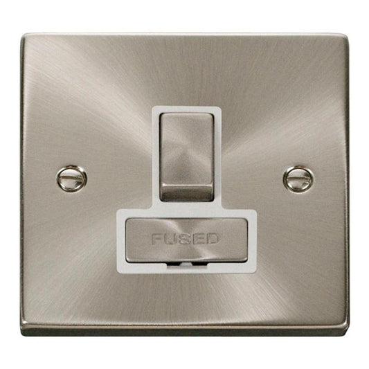 Click Satin Chrome 13A Switched Fused Spur - VPSC751WH
