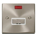 Click Satin Chrome 13A Fused Spur With Neon - VPSC753WH
