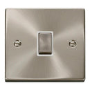Click Satin Chrome 20A Double Pole Socket - VPSC722WH