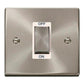 Click Satin Chrome 1 Gang 45A Double Pole Switch - VPSC500WH