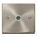 Click Satin Chrome Single Coaxial Outlet - VPSC065WH